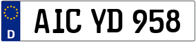 Trailer License Plate